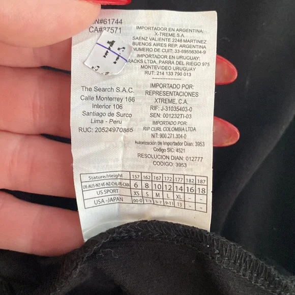 Rip Curl maxi dress black with side waist crochet cut outs L - Picture 9 of 12